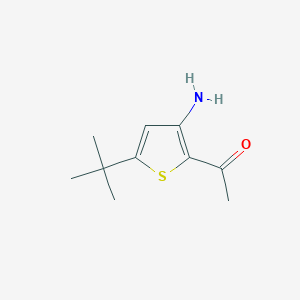 molecular formula C10H15NOS B1272823 2-乙酰基-3-氨基-5-叔丁基噻吩 CAS No. 175137-06-1