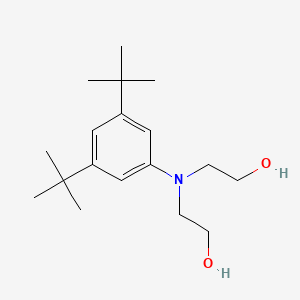 molecular formula C18H31NO2 B12728256 2,2'-((3,5-Bis(1,1-dimethylethyl)phenyl)imino)bisethanol CAS No. 64153-50-0