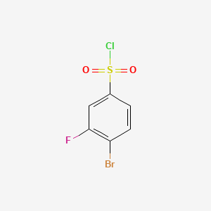 molecular formula C6H3BrClFO2S B1272831 4-Bromo-3-fluorobenzenesulfonyl chloride CAS No. 351003-51-5
