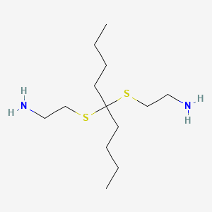 Ethanamine, 2,2'-((1-butylpentylidene)bis(thio))bis-