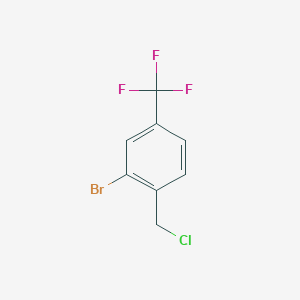 molecular formula C8H5BrClF3 B1272837 2-Bromo-1-(chloromethyl)-4-(trifluoromethyl)benzene CAS No. 480438-96-8