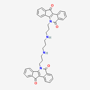 6-[3-[3-[3-(5,11-dioxoindeno[1,2-c]isoquinolin-6-yl)propylamino]propylamino]propyl]indeno[1,2-c]isoquinoline-5,11-dione