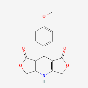 8-(4-methoxyphenyl)-5,11-dioxa-2-azatricyclo[7.3.0.03,7]dodeca-1(9),3(7)-diene-6,10-dione