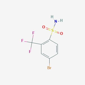 molecular formula C7H5BrF3NO2S B1272840 4-Bromo-2-(trifluoromethyl)benzenesulfonamide CAS No. 351003-62-8