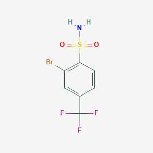 molecular formula C7H5BrF3NO2S B1272841 2-溴-4-(三氟甲基)苯磺酰胺 CAS No. 351003-63-9
