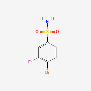 molecular formula C6H5BrFNO2S B1272842 4-溴-3-氟苯磺酰胺 CAS No. 263349-73-1