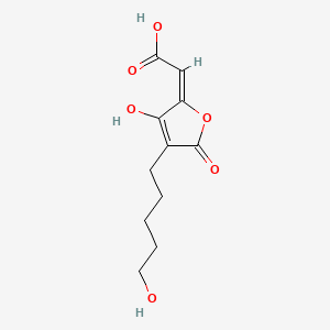 (E)-(3-Hydroxy-4-(5-hydroxypentyl)-5-oxo-2(5H)-furanylidene)acetic acid