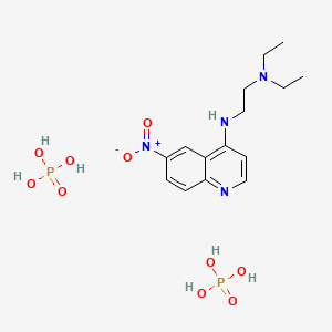 4-((2-(Diethylamino)ethyl)amino)-6-nitroquinoline diphosphate