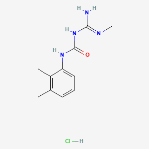 Urea, N-(2,3-dimethylphenyl)-N'-(imino(methylamino)methyl)-, monohydrochloride