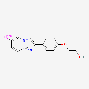 2-(4-((6-Iodo I-123)imidazo(1,2-a)pyridin-2-yl)phenoxy)ethanol