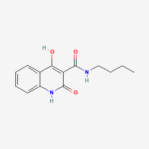 N-Butyl-4-hydroxy-2-oxo-1,2-dihydro-3-quinolinecarboxamide