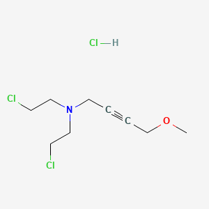 2-Butyn-1-amine, N,N-bis(2-chloroethyl)-4-methoxy-, hydrochloride