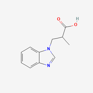 molecular formula C11H12N2O2 B1272852 3-(1H-苯并咪唑-1-基)-2-甲基丙酸 CAS No. 58555-21-8