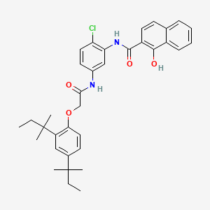 N-[5-[[[2,4-Bis(1,1-dimethylpropyl)phenoxy]acetyl]amino]-2-chlorophenyl]-1-hydroxynaphthalene-2-carboxamide