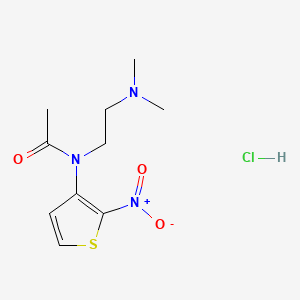 Acetamide, N-(2-(dimethylamino)ethyl)-N-(2-nitro-3-thienyl)-, monohydrochloride