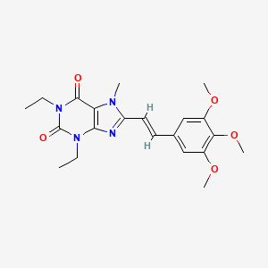 (E)-1,3-Diethyl-7-methyl-8-(3,4,5-trimethoxystyryl)xanthine