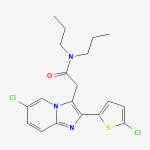 6-Chloro-2-(5-chloro-2-thienyl)-N,N-dipropylimidazo(1,2-a)pyridine-3-acetamide