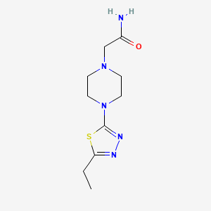 N-(5-Ethyl-1,3,4-thiadiazol-2-yl)-1-piperazineacetamide