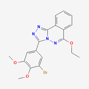 1,2,4-Triazolo(3,4-a)phthalazine, 3-((3-bromo-4,5-dimethoxy)phenyl)-6-ethoxy-