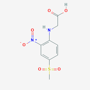 molecular formula C9H10N2O6S B1272859 {[4-(Methylsulfonyl)-2-nitrophenyl]amino}acetic acid CAS No. 90558-40-0