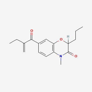 4-Methyl-7-(2-methylene-1-oxobutyl)-2-propyl-2H-1,4-benzoxazin-3(4H)-one