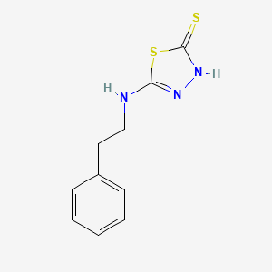 B1272863 5-[(2-Phenylethyl)amino]-1,3,4-thiadiazole-2-thiol CAS No. 91129-85-0