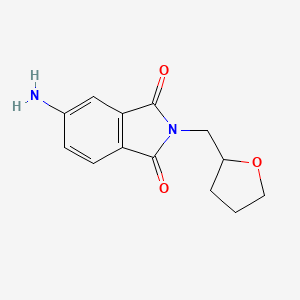molecular formula C13H14N2O3 B1272872 5-氨基-2-(四氢-2-呋喃基甲基)-1H-异吲哚-1,3(2H)-二酮 CAS No. 434297-53-7