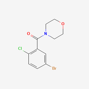 molecular formula C11H11BrClNO2 B1272888 1-溴-4-氯-3-(吗啉羰基)苯 CAS No. 701254-38-8
