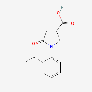 molecular formula C13H15NO3 B1272899 1-(2-乙基苯基)-5-氧代吡咯烷-3-羧酸 CAS No. 63675-17-2