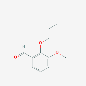 molecular formula C12H16O3 B1272910 2-丁氧基-3-甲氧基苯甲醛 CAS No. 65712-73-4