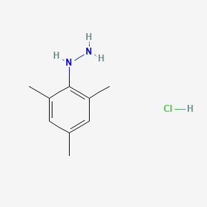 molecular formula C9H15ClN2 B1272915 2,4,6-Trimethylphenylhydrazine hydrochloride CAS No. 76195-82-9