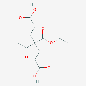 molecular formula C12H18O7 B1272936 4-Acetyl-4-(ethoxycarbonyl)heptanedioic acid CAS No. 72653-14-6