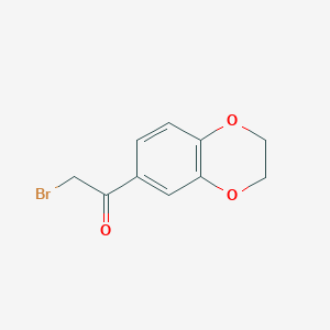 molecular formula C10H9BrO3 B1272939 2-溴-1-(2,3-二氢-1,4-苯并二氧杂环-6-基)乙烷-1-酮 CAS No. 4629-54-3