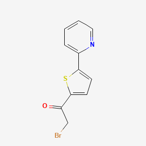 molecular formula C11H8BrNOS B1272942 2-溴-1-[5-(2-吡啶基)-2-噻吩基]-1-乙酮 CAS No. 306935-06-8
