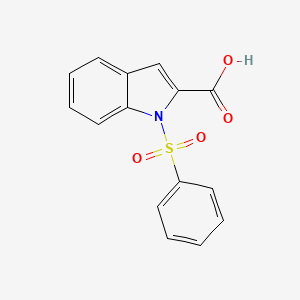molecular formula C15H11NO4S B1272944 1-(苯磺酰基)-1H-吲哚-2-羧酸 CAS No. 40899-93-2