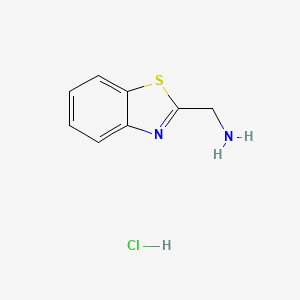 molecular formula C8H9ClN2S B1272950 1,3-Benzothiazol-2-ylmethylamine hydrochloride CAS No. 29198-41-2