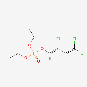 molecular formula C8H12Cl3O4P B12729562 Diethyl 2,4,4-trichlorobuta-1,3-dienyl phosphate CAS No. 67910-49-0