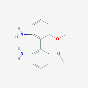 molecular formula C14H16N2O2 B127296 6,6'-二甲氧基-2,2'-二氨基联苯 CAS No. 151489-85-9