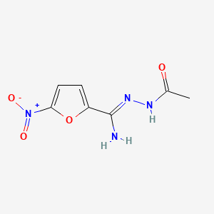 Acetic acid, 2-(5-nitro-alpha-iminofurfuryl)hydrazide