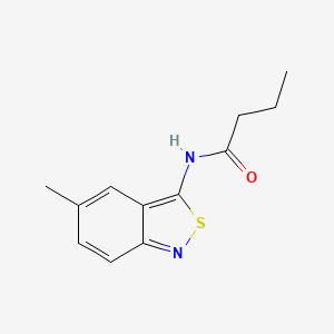 N-(5-Methyl-2,1-benzisothiazol-3-yl)butanamide