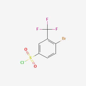 molecular formula C7H3BrClF3O2S B1272967 4-溴-3-(三氟甲基)苯磺酰氯 CAS No. 351003-47-9