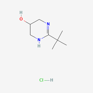 5-Pyrimidinol, 2-(1,1-dimethylethyl)-1,4,5,6-tetrahydro-, monohydrochloride