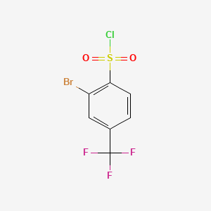 molecular formula C7H3BrClF3O2S B1272969 2-溴-4-(三氟甲基)苯-1-磺酰氯 CAS No. 54403-98-4