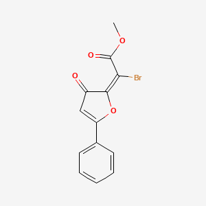 Methyl bromo(3-oxo-5-phenyl-2(3H)-furanylidene)acetate