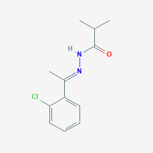 (E)-2-Methylpropanoic acid (1-(2-chlorophenyl)ethylidene)hydrazide