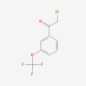 molecular formula C9H6BrF3O2 B1272970 2-溴-3'-三氟甲氧基苯乙酮 CAS No. 237386-01-5