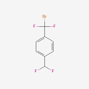 molecular formula C8H5BrF4 B1272971 1-(溴二氟甲基)-4-(二氟甲基)苯 CAS No. 2250-36-4