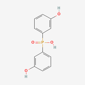 molecular formula C12H11O4P B12729732 Bis(m-hydroxyphenyl)phosphinic acid CAS No. 84251-29-6