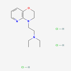 2H-Pyrido(3,2-b)-1,4-oxazine, 3,4-dihydro-4-(2-(diethylamino)ethyl)-, trihydrochloride