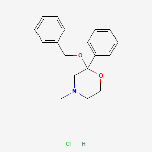 4-Methyl-2-phenyl-2-(phenylmethoxy)morpholine hydrochloride